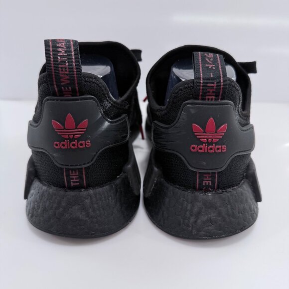 Adidas NMD R1 FY9387 Mesh Sneakers Running Shoes Workout Casual Black Womens 9 - Picture 3 of 10